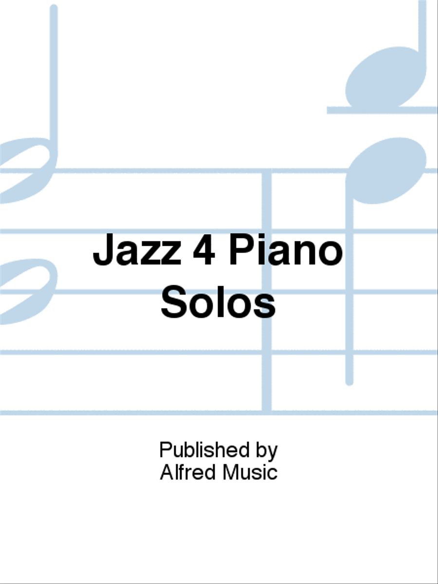 Jazz 4 Piano Solos Piano Solo scores gallery preview page 1
