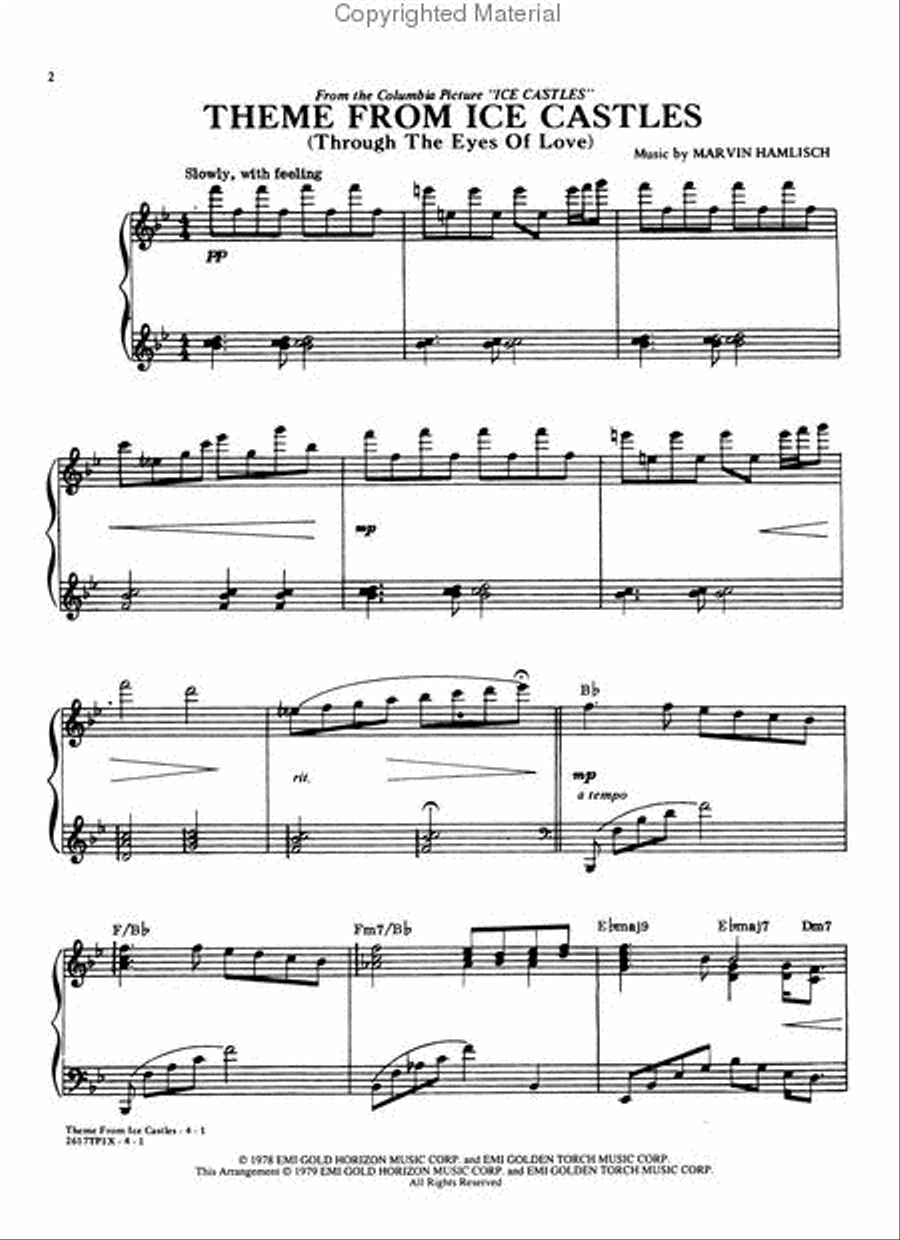 Theme from Ice Castles (Through the Eyes of Love) Small Ensemble scores gallery preview page 2
