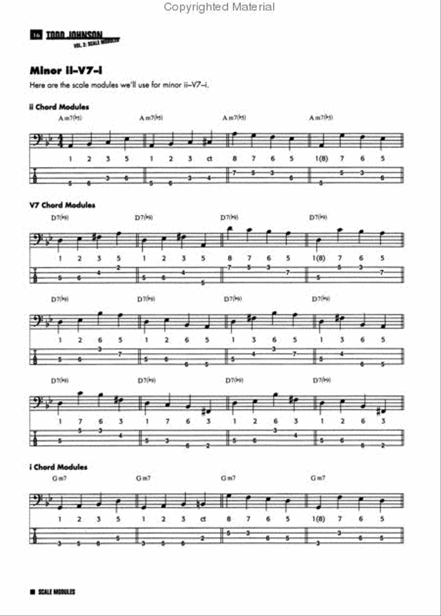 Todd Johnson Walking Bass Line Module System, Volume 2 Bass Guitar scores gallery preview page 3