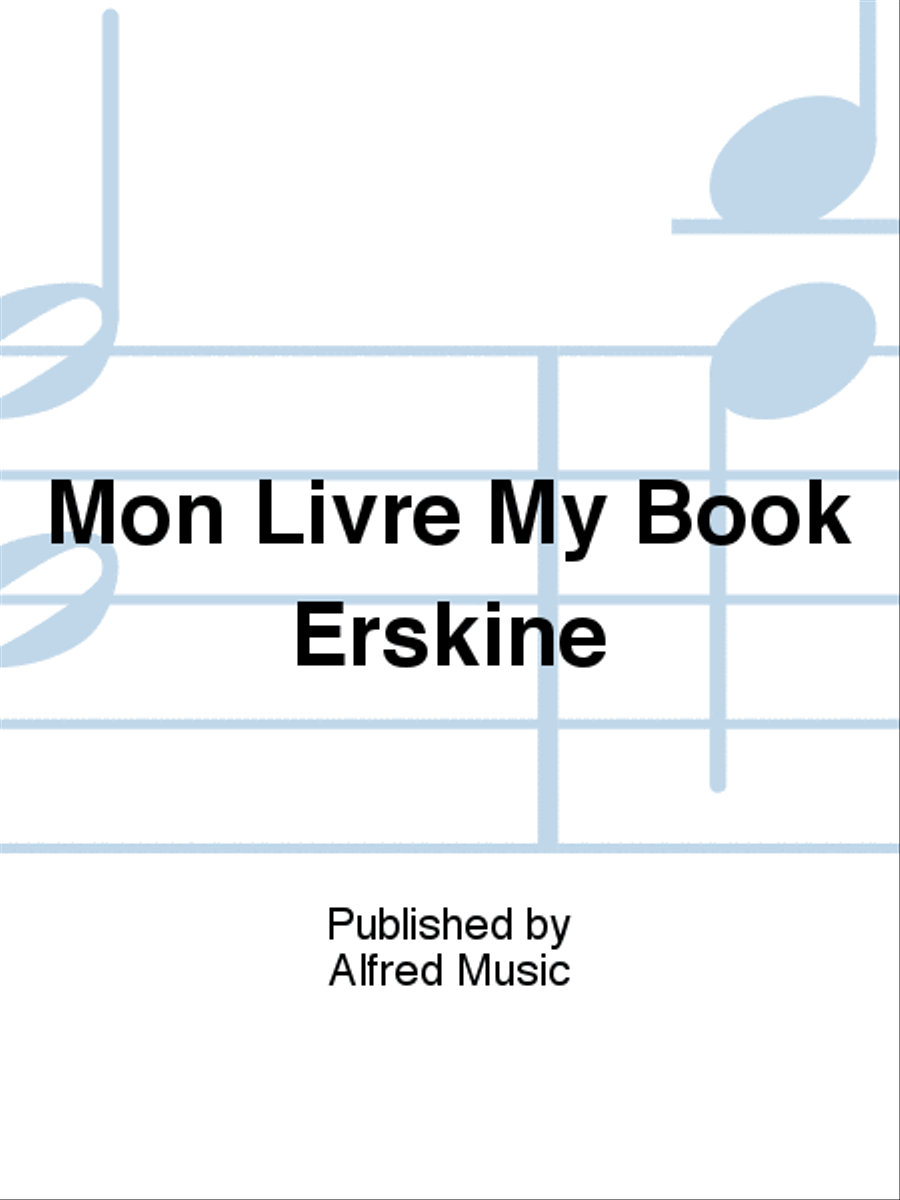 Mon Livre My Book Erskine School and Community scores gallery preview page 1