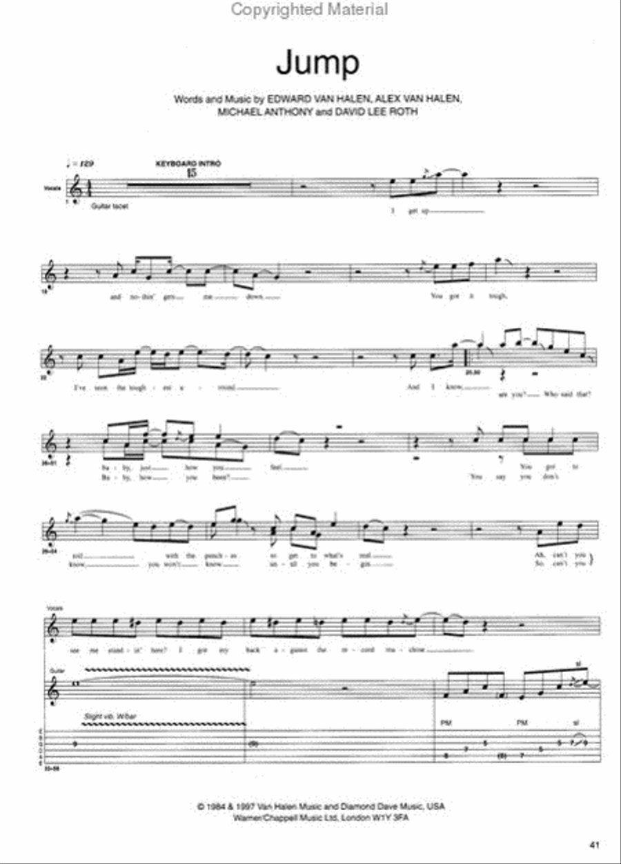 Jam with Van Halen (Guitar/Vocal Book and CD) Electric Guitar scores gallery preview page 2