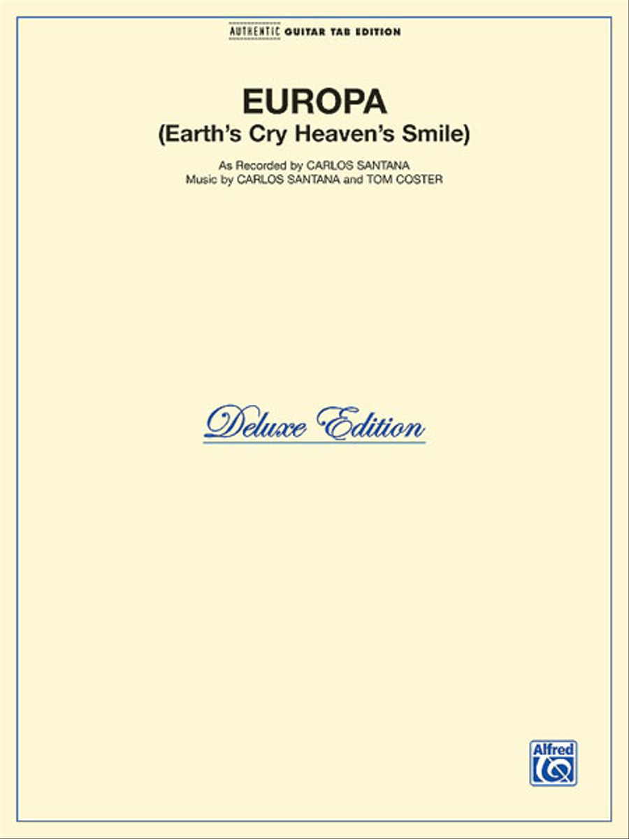 Europa - Earth's Cry Heaven's Smile Electric Guitar scores gallery preview page 1