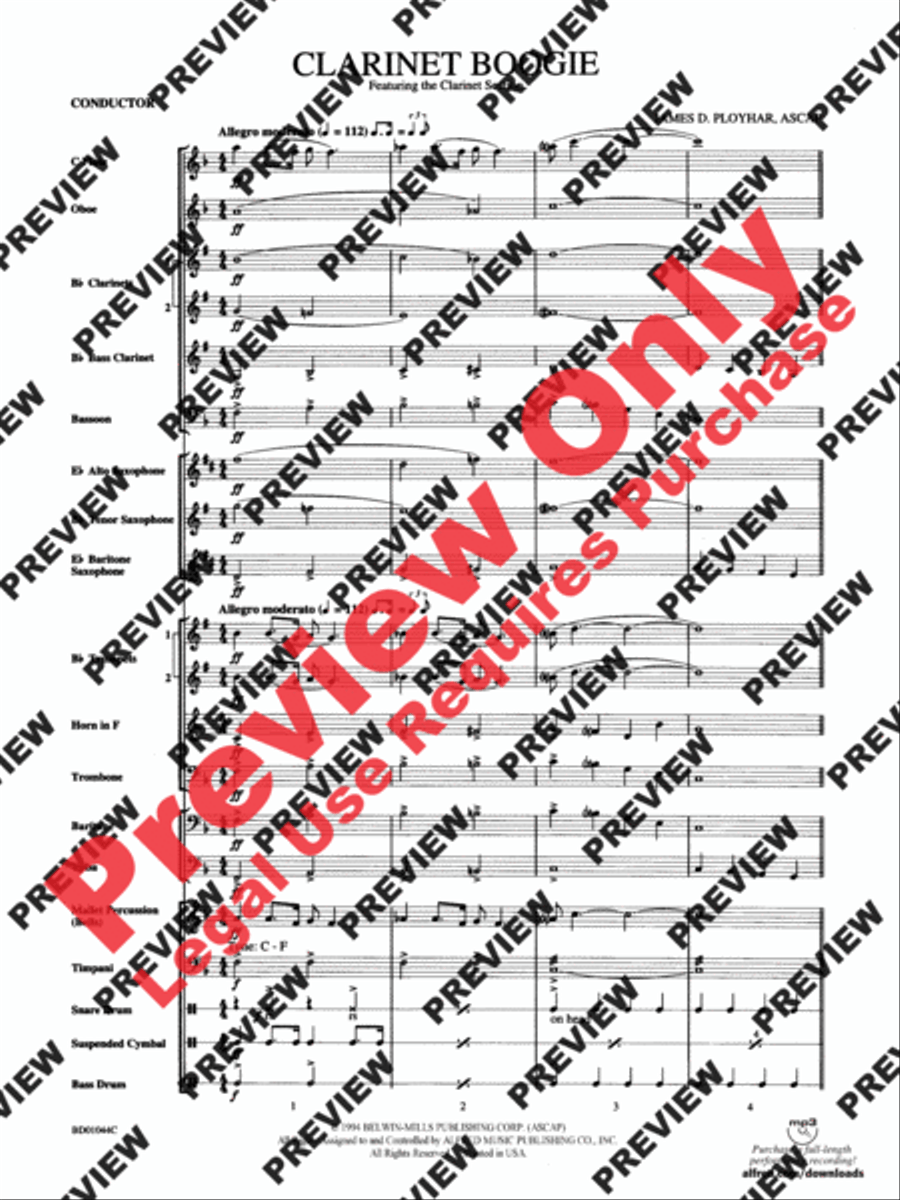 Clarinet Boogie Clarinet Boogie Clarinet scores gallery preview page 3