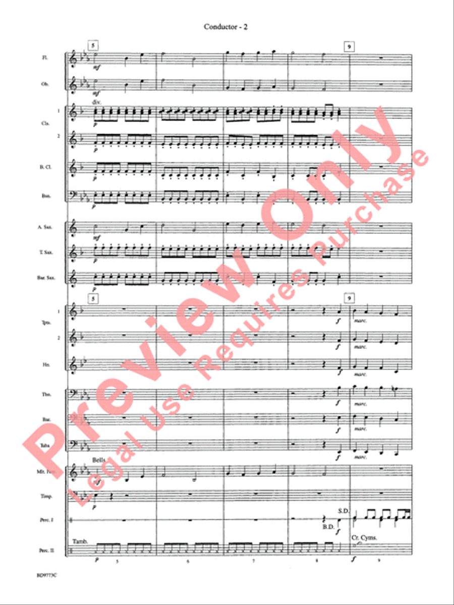 Eine Kleine Christmas Eine Kleine Christmas Concert Band scores gallery preview page 4