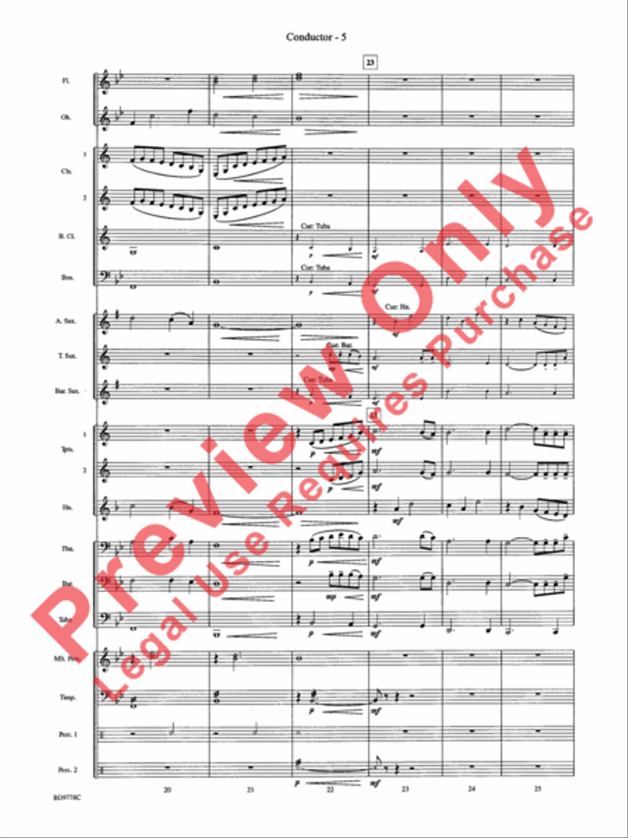 Cantique de Noel (O Holy Night) Concert Band scores gallery preview page 7
