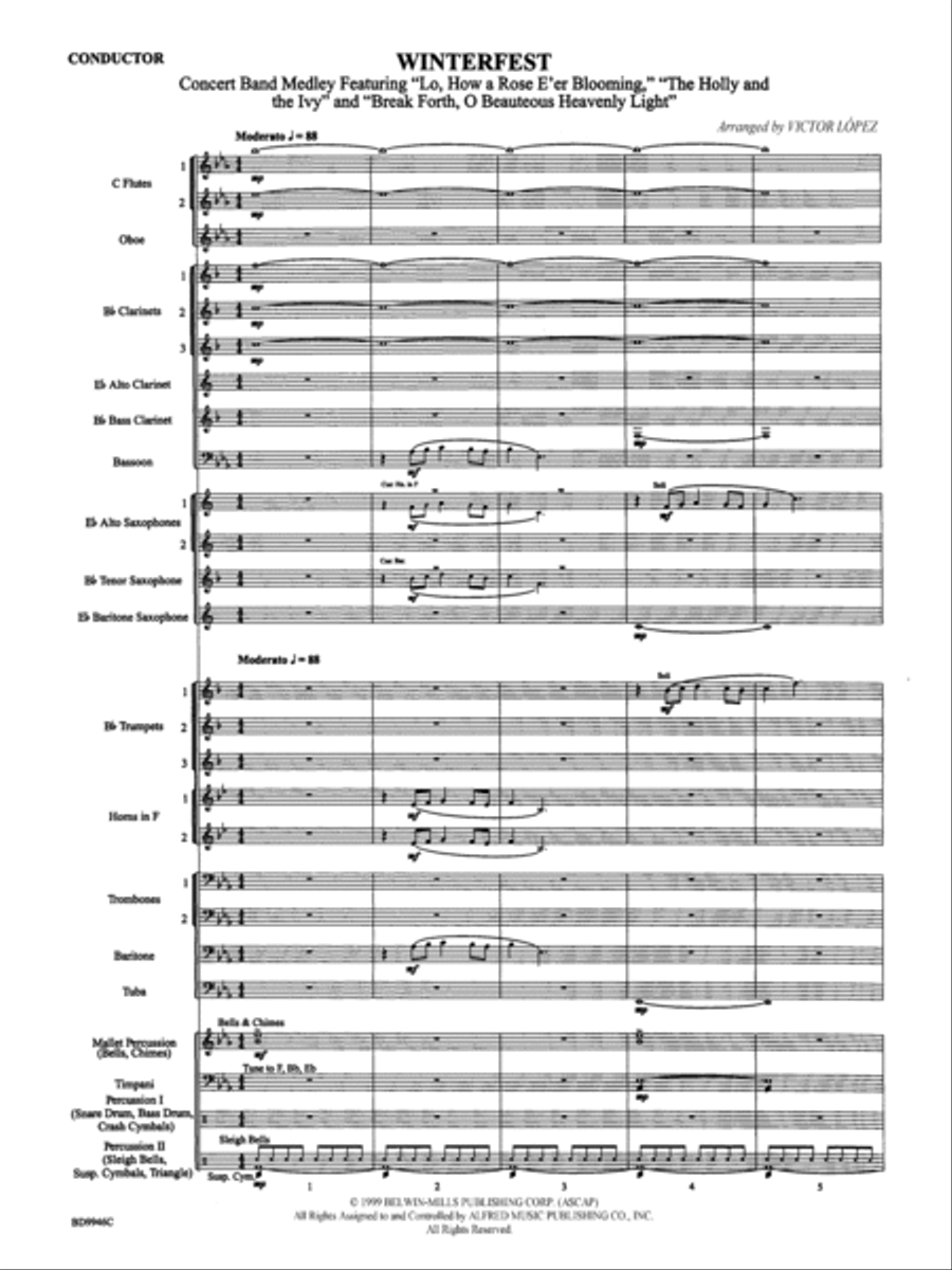 Winterfest Concert Band scores gallery preview page 3