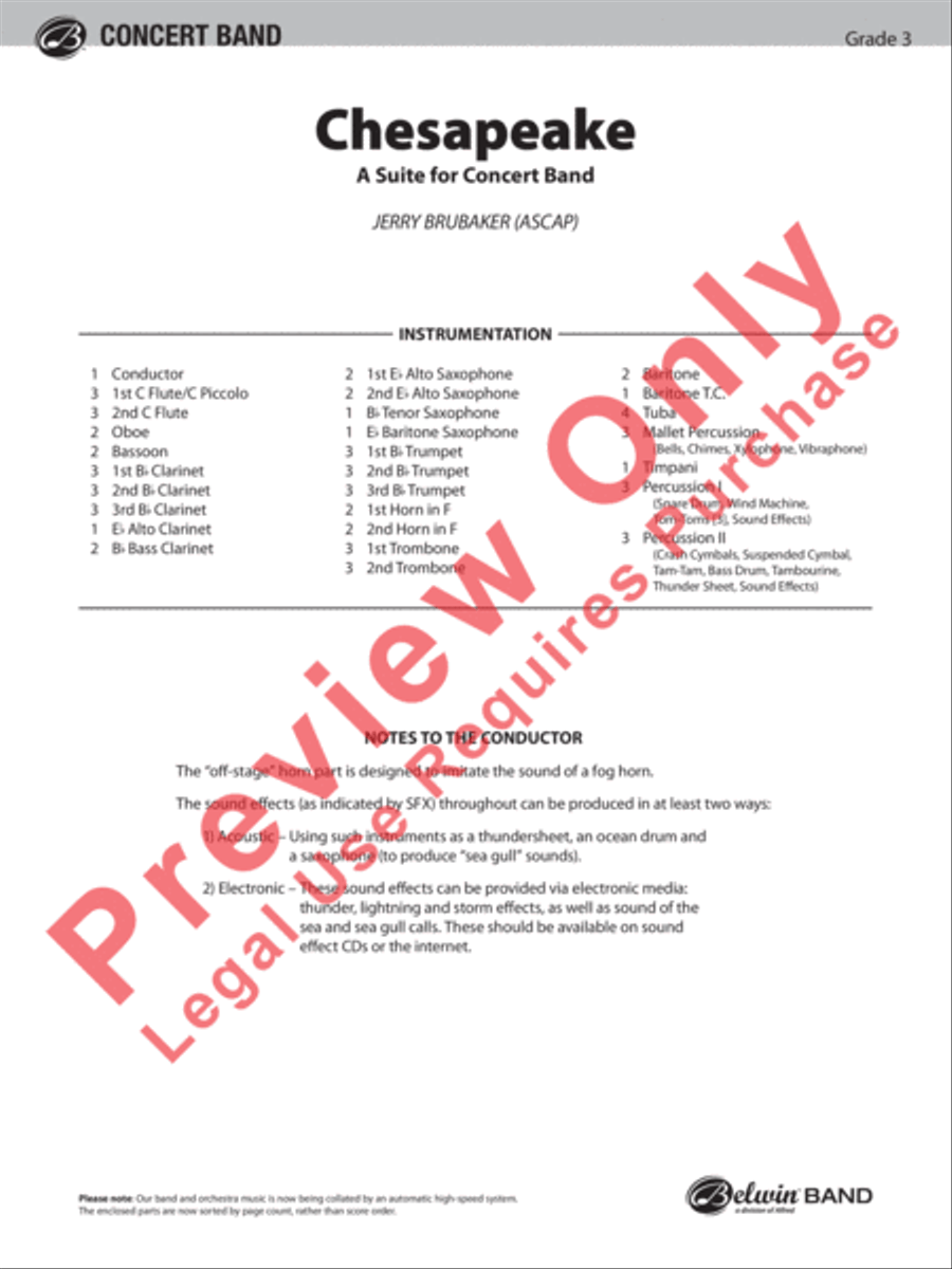 Chesapeake Chesapeake Concert Band scores gallery preview page 2