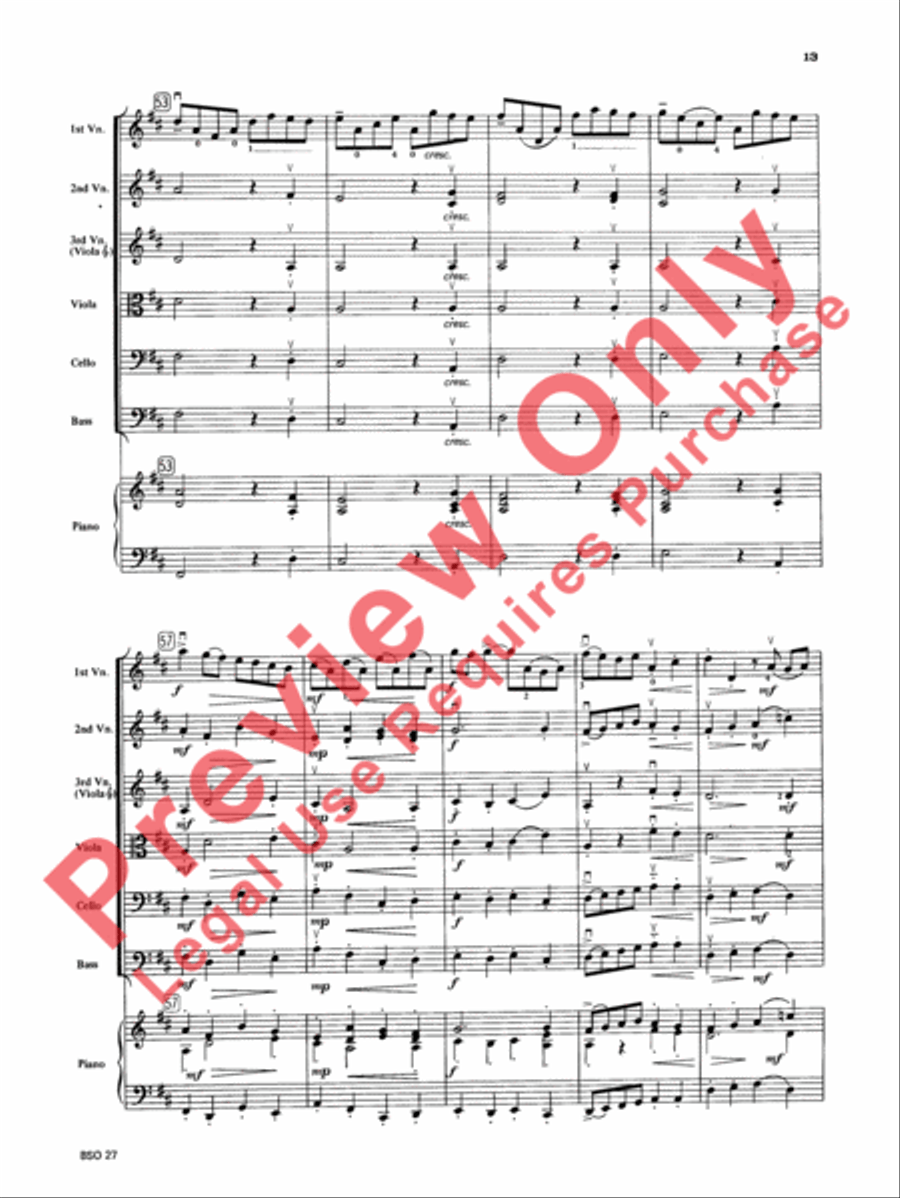 Chamber Suite in D Chamber Suite in D String Orchestra scores gallery preview page 14
