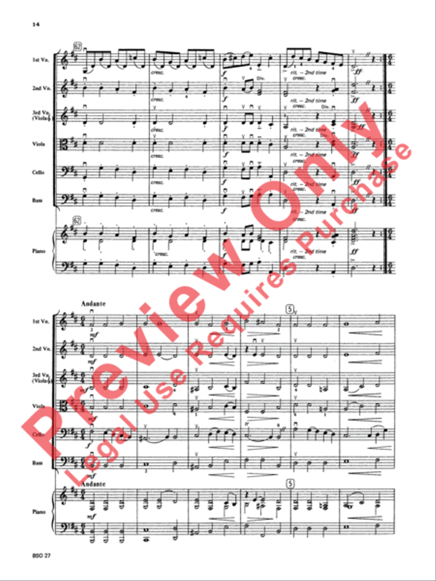 Chamber Suite in D Chamber Suite in D String Orchestra scores gallery preview page 15