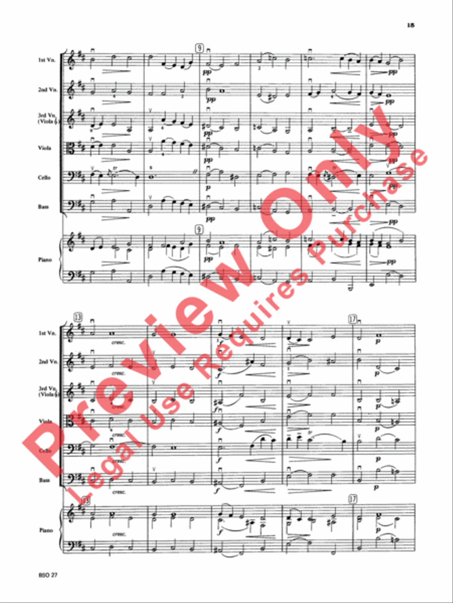 Chamber Suite in D Chamber Suite in D String Orchestra scores gallery preview page 16