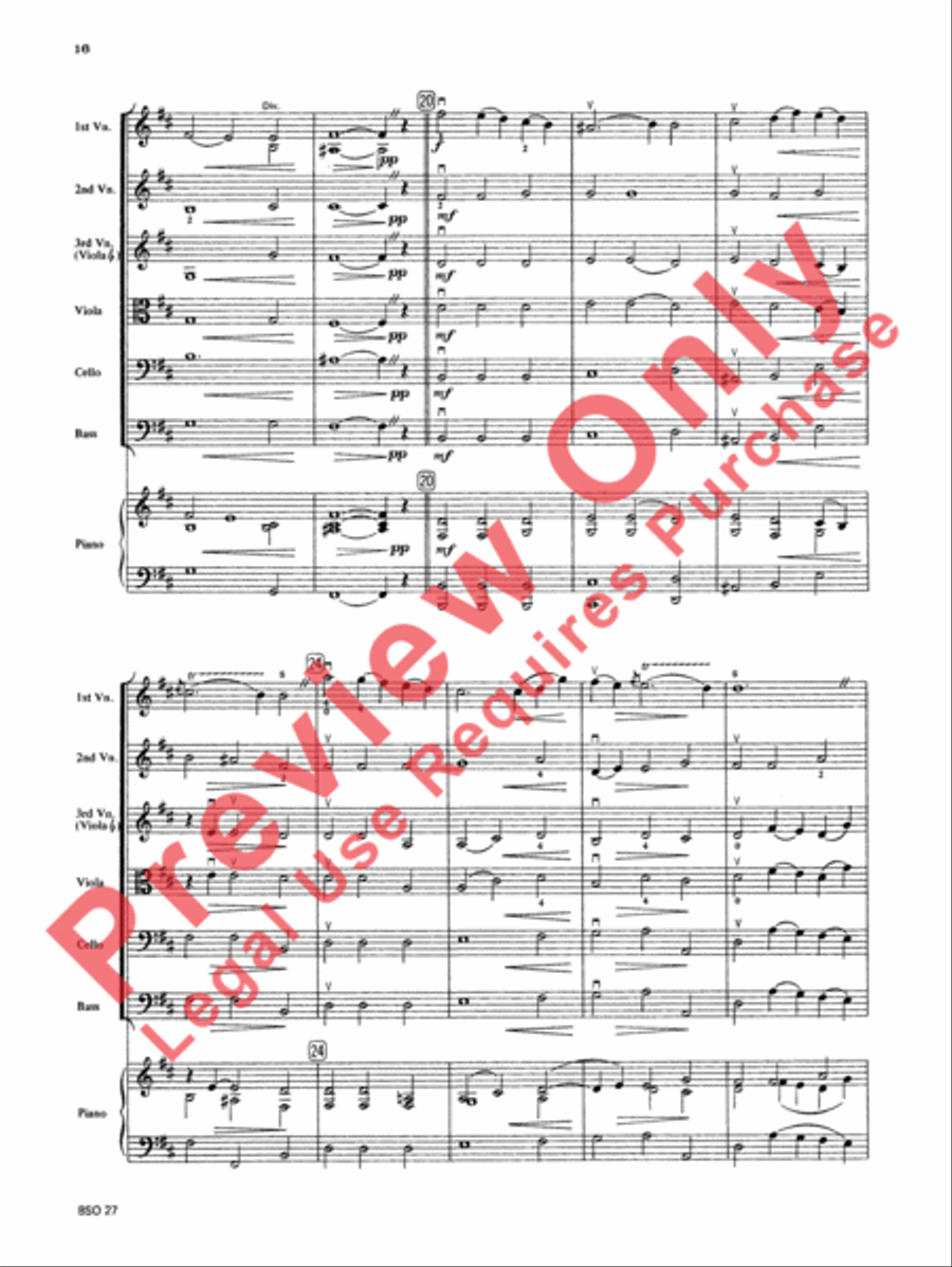 Chamber Suite in D Chamber Suite in D String Orchestra scores gallery preview page 17