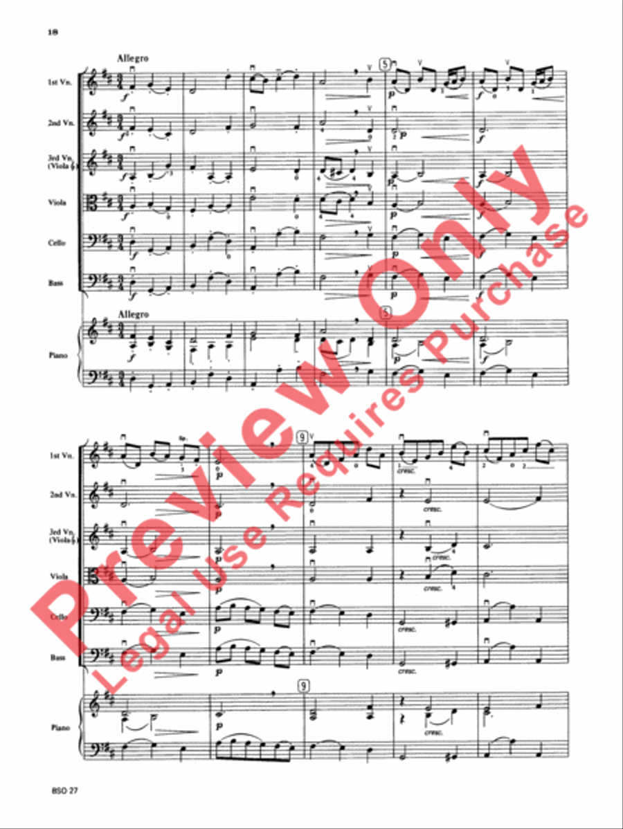 Chamber Suite in D Chamber Suite in D String Orchestra scores gallery preview page 19