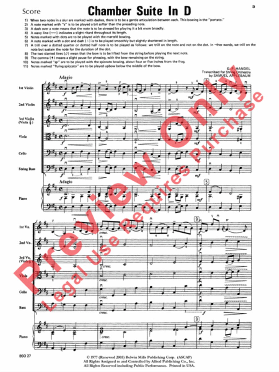 Chamber Suite in D Chamber Suite in D String Orchestra scores gallery preview page 4
