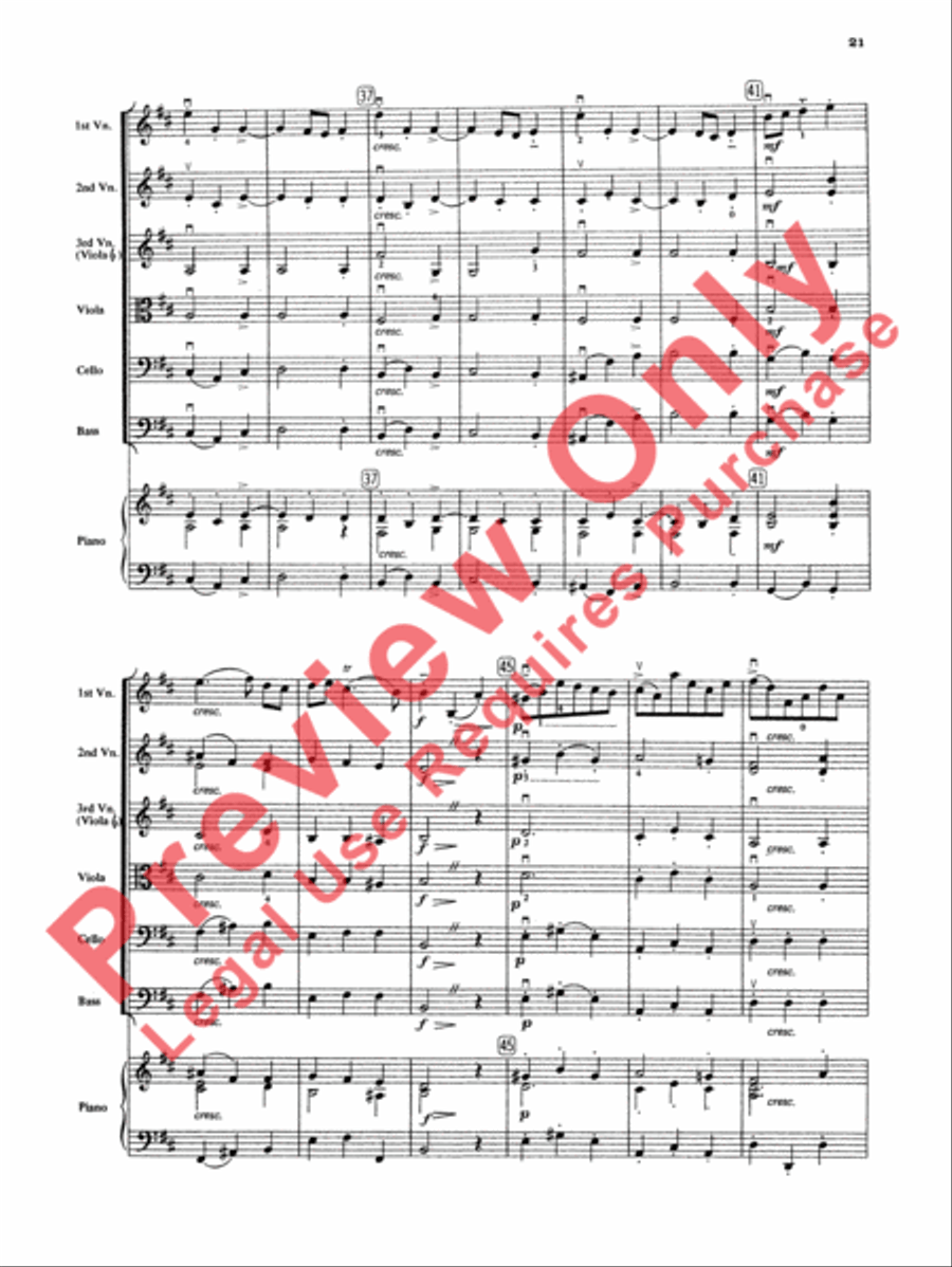 Chamber Suite in D Chamber Suite in D String Orchestra scores gallery preview page 22