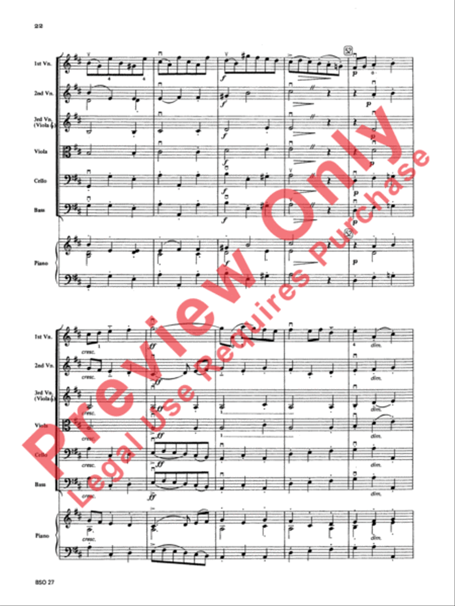 Chamber Suite in D Chamber Suite in D String Orchestra scores gallery preview page 23