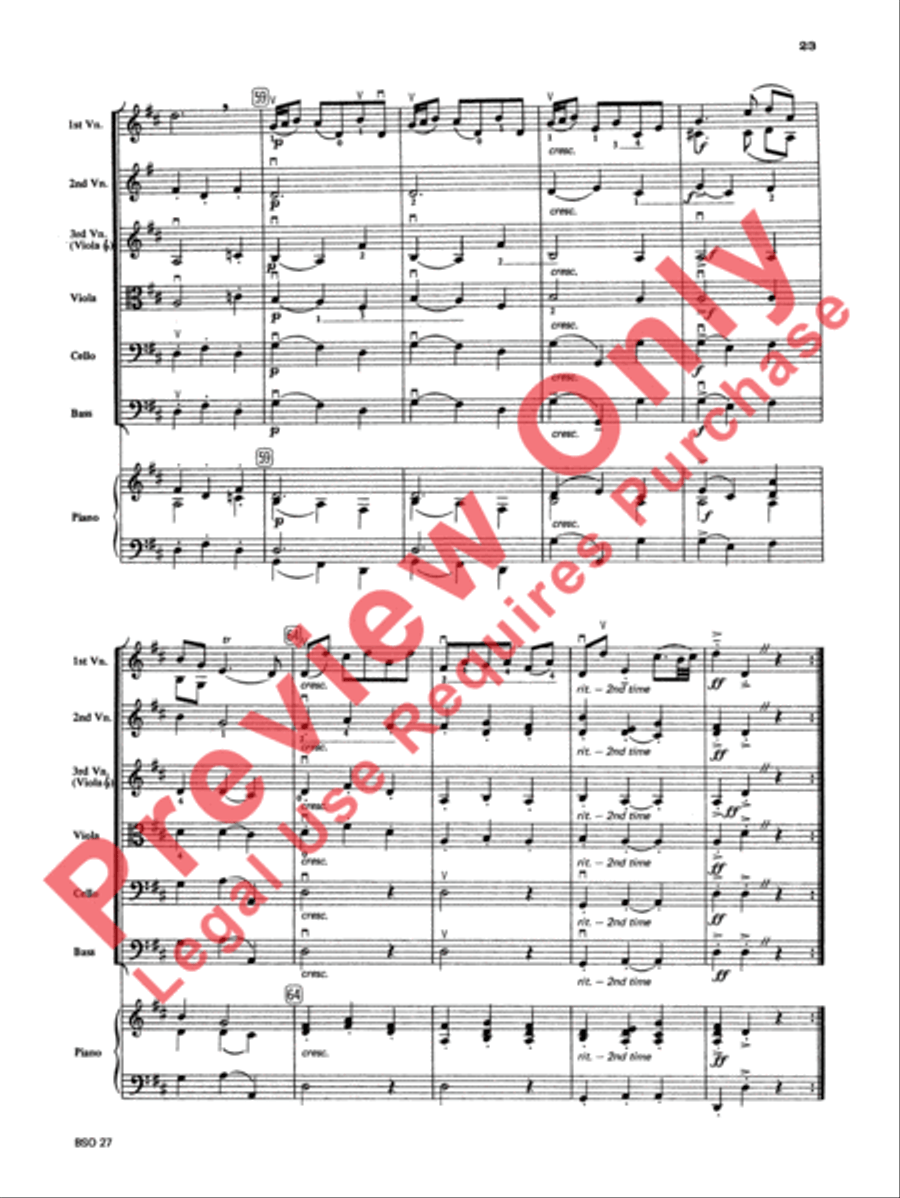 Chamber Suite in D Chamber Suite in D String Orchestra scores gallery preview page 24
