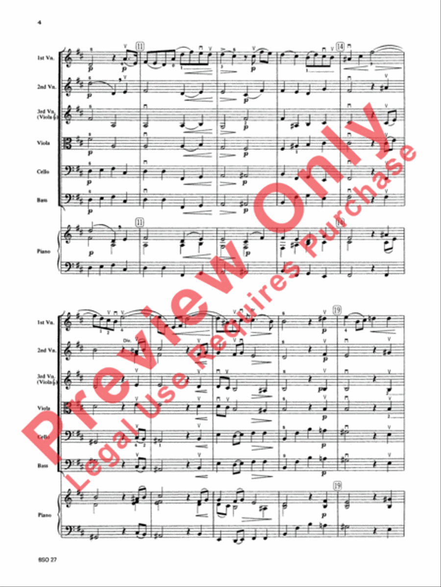 Chamber Suite in D Chamber Suite in D String Orchestra scores gallery preview page 5