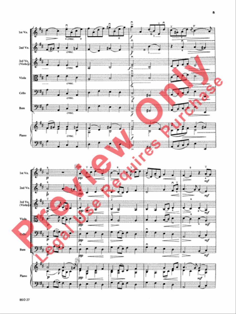 Chamber Suite in D Chamber Suite in D String Orchestra scores gallery preview page 6
