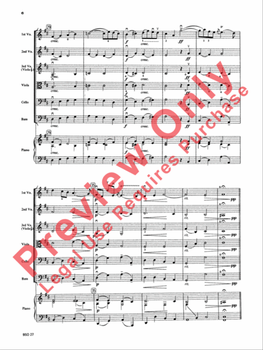 Chamber Suite in D Chamber Suite in D String Orchestra scores gallery preview page 7