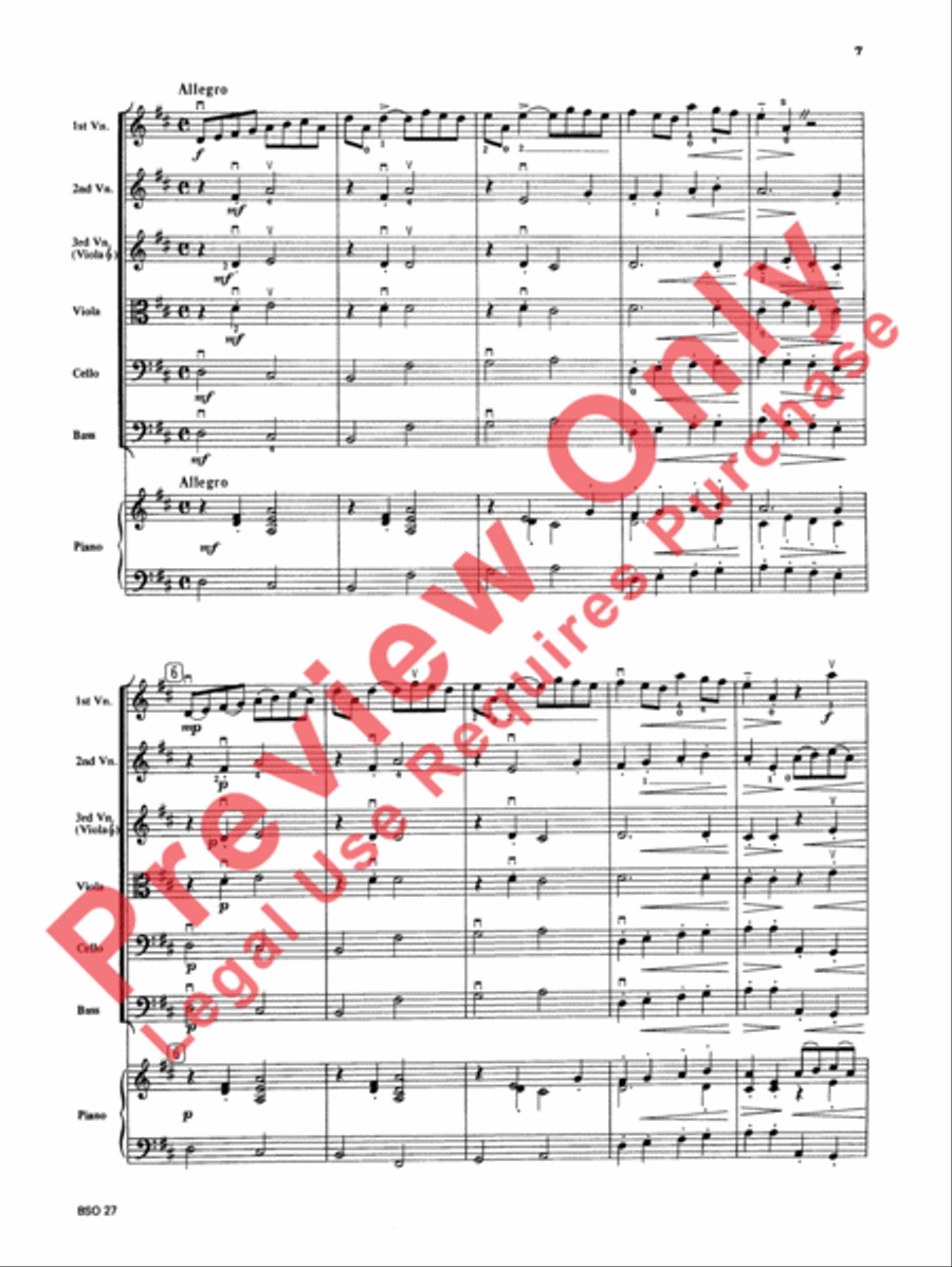 Chamber Suite in D Chamber Suite in D String Orchestra scores gallery preview page 8