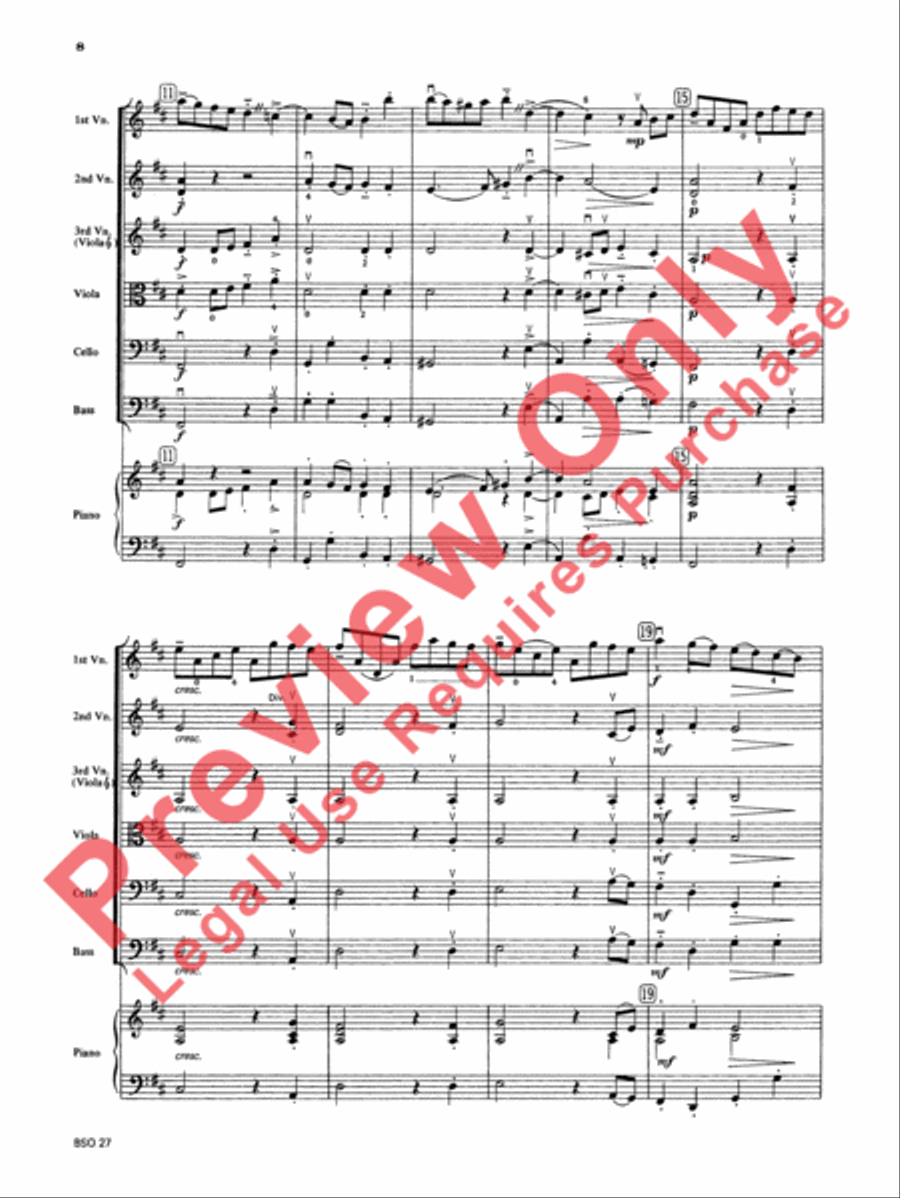 Chamber Suite in D Chamber Suite in D String Orchestra scores gallery preview page 9