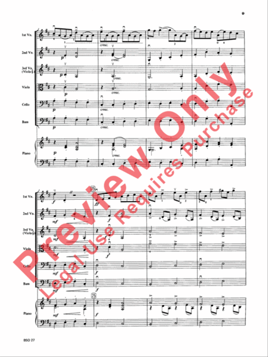 Chamber Suite in D Chamber Suite in D String Orchestra scores gallery preview page 10
