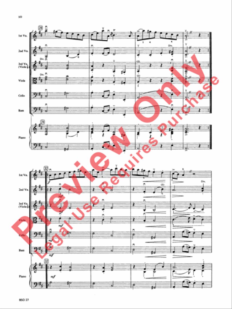 Chamber Suite in D Chamber Suite in D String Orchestra scores gallery preview page 11