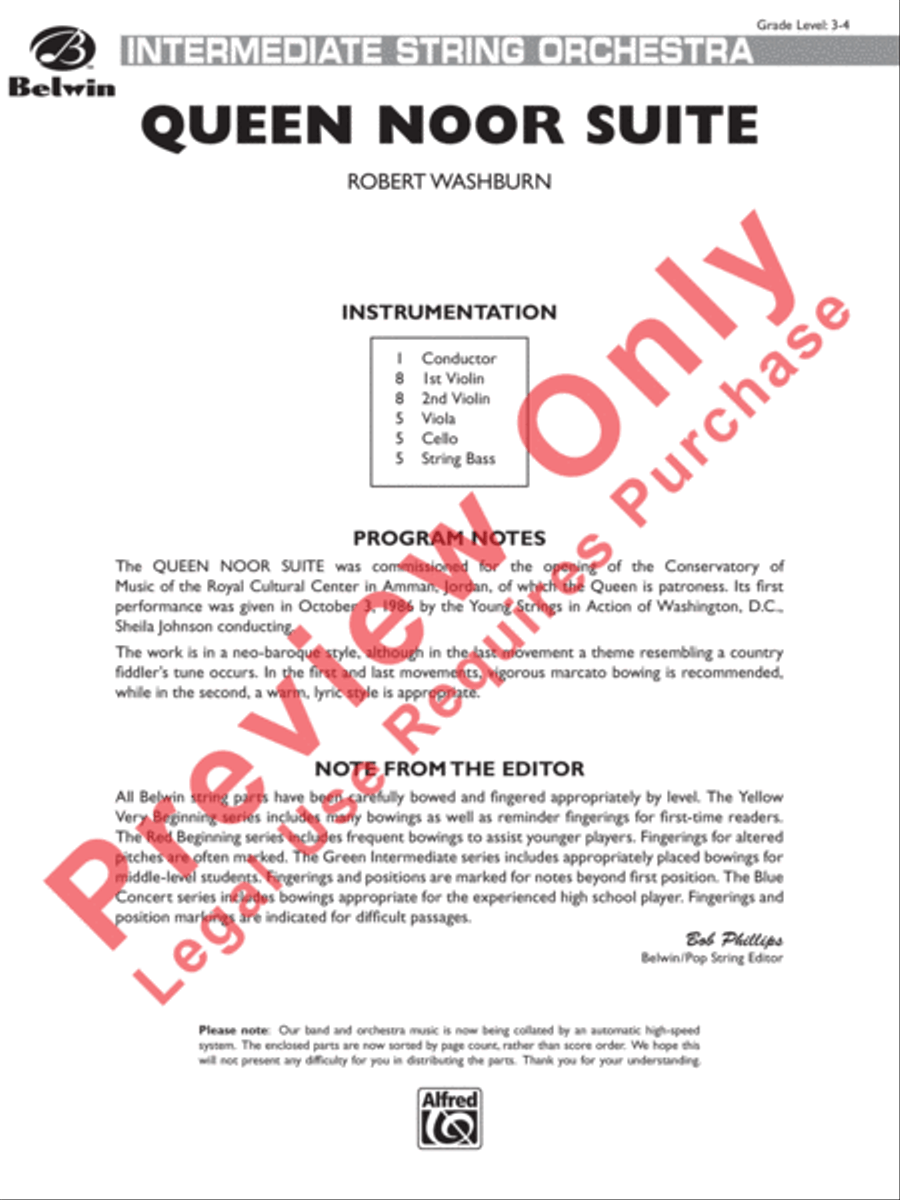 Queen Noor Suite Queen Noor Suite String Orchestra scores gallery preview page 2