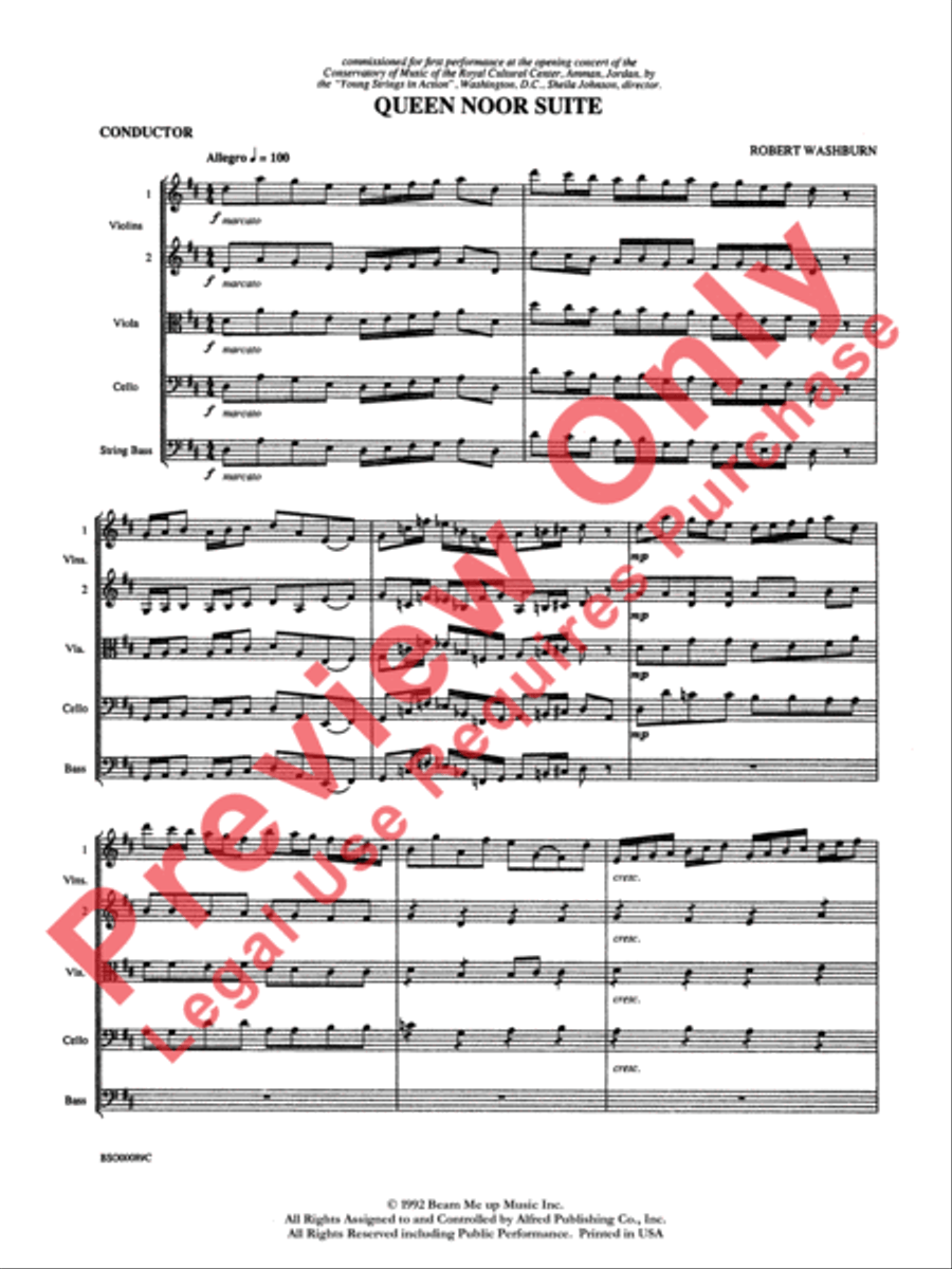 Queen Noor Suite Queen Noor Suite String Orchestra scores gallery preview page 4
