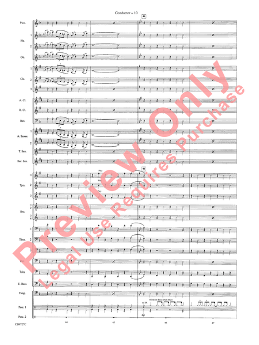 Dave Brubeck: It's About Time Concert Band scores gallery preview page 13