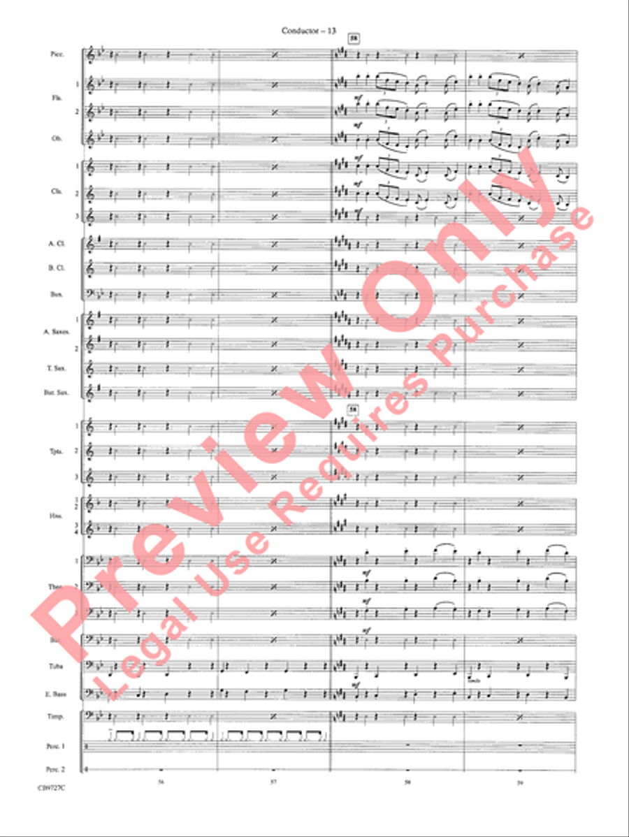 Dave Brubeck: It's About Time Concert Band scores gallery preview page 16