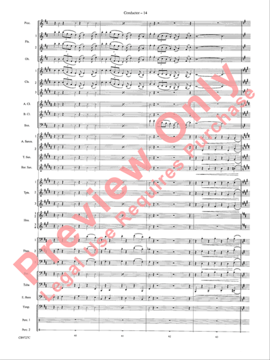 Dave Brubeck: It's About Time Concert Band scores gallery preview page 17