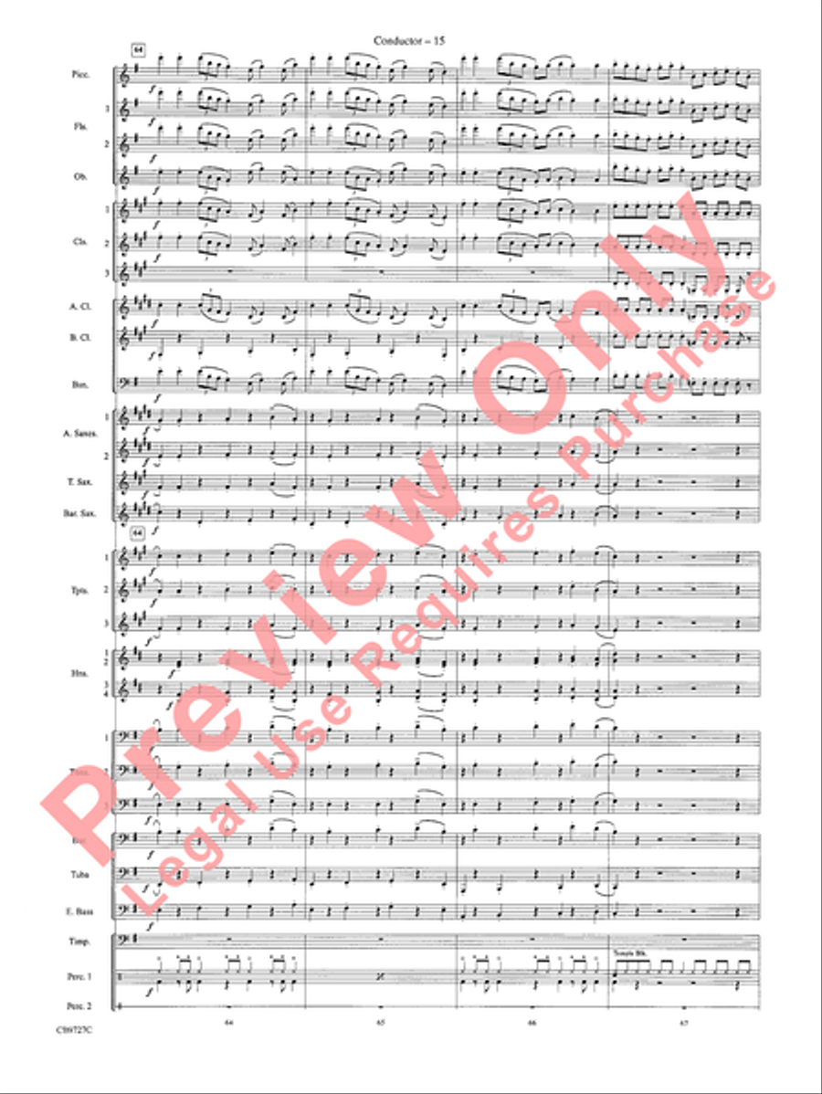 Dave Brubeck: It's About Time Concert Band scores gallery preview page 18