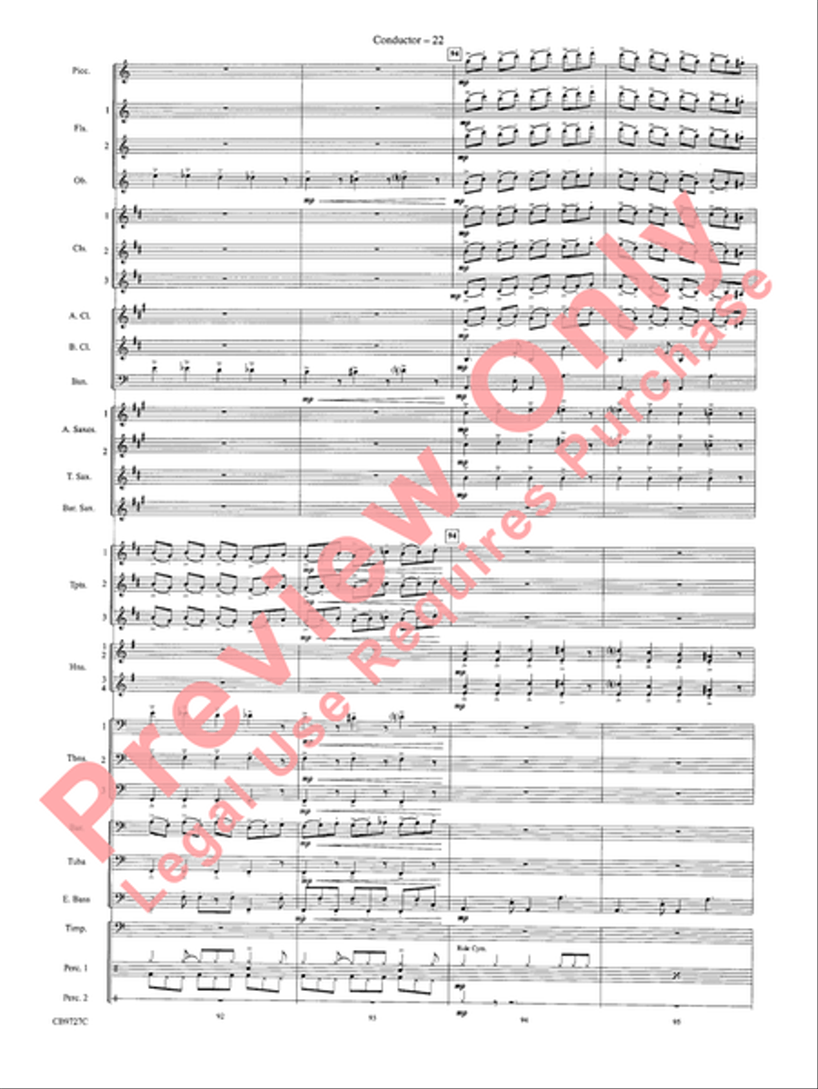 Dave Brubeck: It's About Time Concert Band scores gallery preview page 25