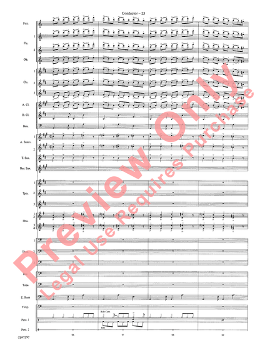 Dave Brubeck: It's About Time Concert Band scores gallery preview page 26