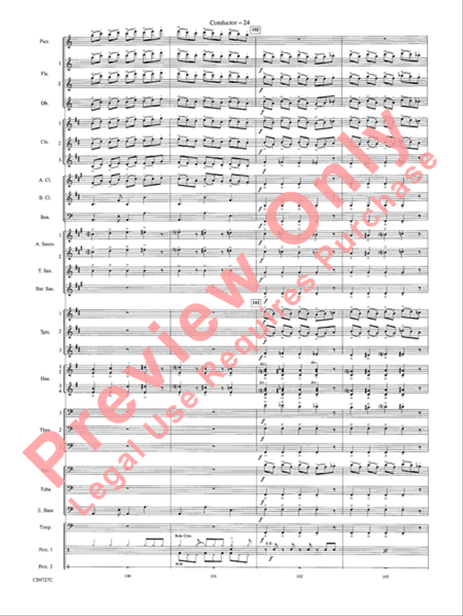 Dave Brubeck: It's About Time Concert Band scores gallery preview page 27