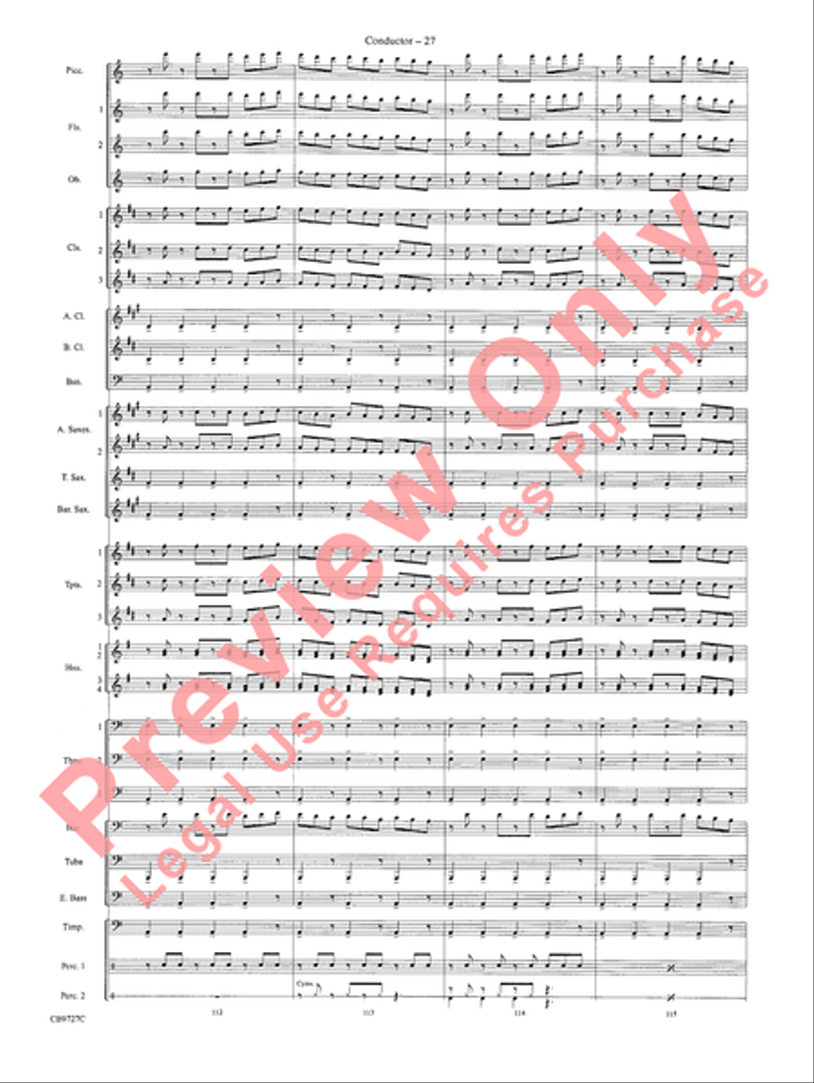 Dave Brubeck: It's About Time Concert Band scores gallery preview page 30