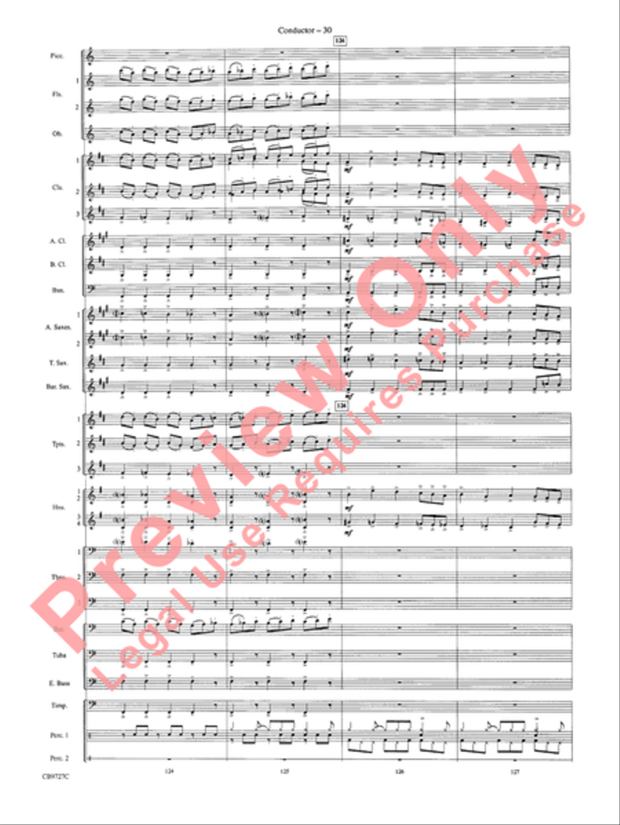 Dave Brubeck: It's About Time Concert Band scores gallery preview page 33