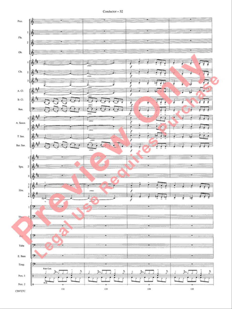 Dave Brubeck: It's About Time Concert Band scores gallery preview page 35
