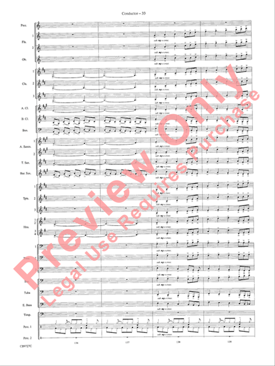 Dave Brubeck: It's About Time Concert Band scores gallery preview page 36