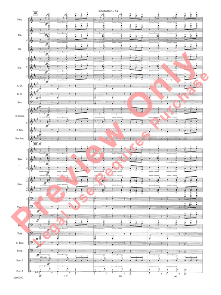 Dave Brubeck: It's About Time Concert Band scores gallery preview page 37