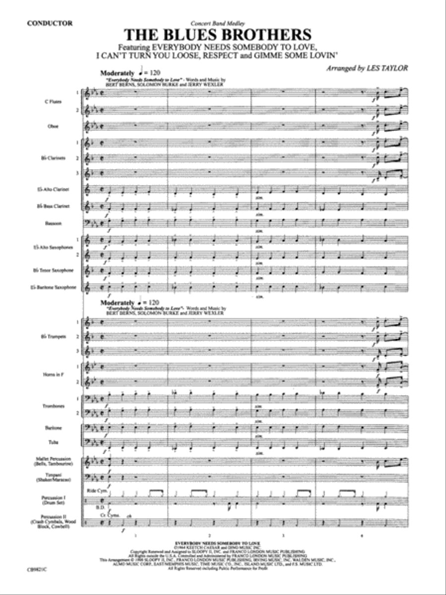The Blues Brothers Concert Band scores gallery preview page 4