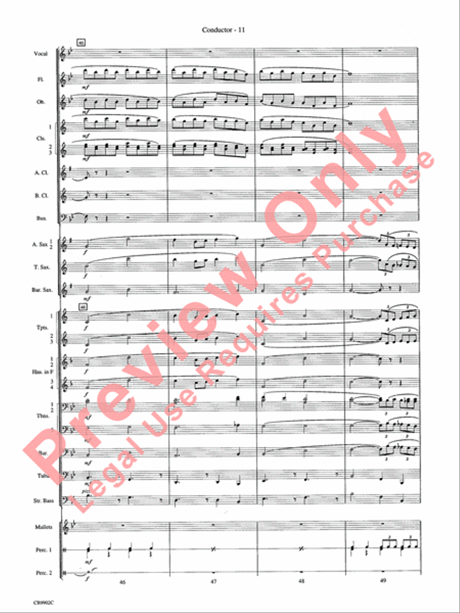 Over the Rainbow Over the Rainbow Concert Band scores gallery preview page 14