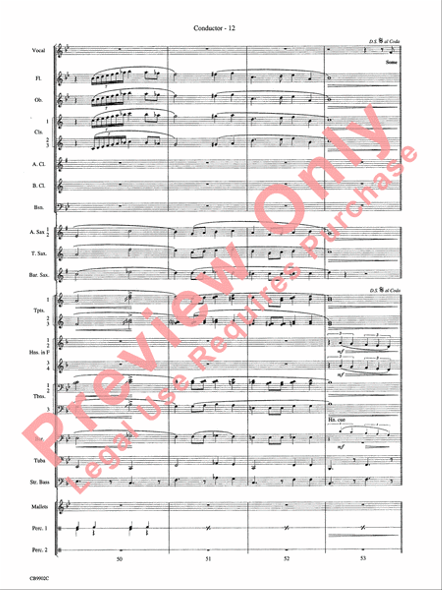 Over the Rainbow Over the Rainbow Concert Band scores gallery preview page 15