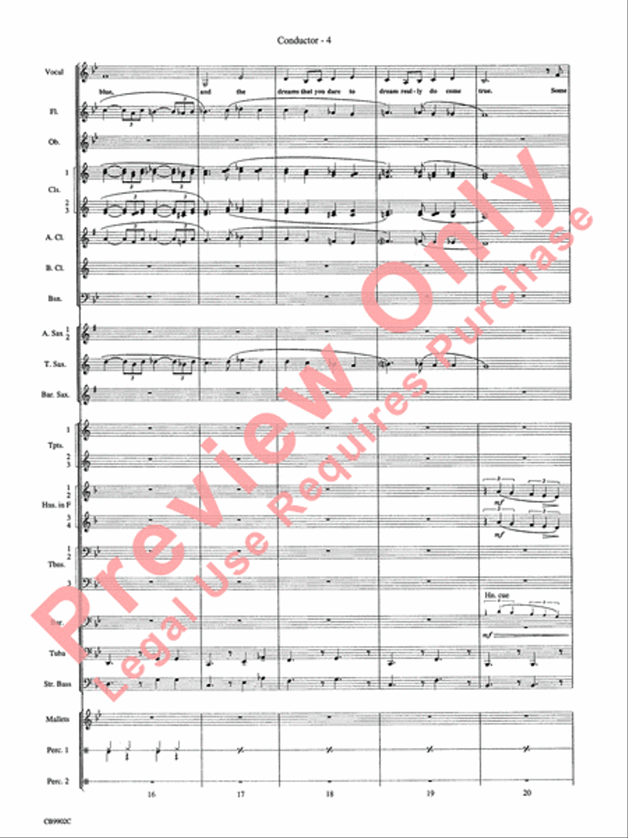 Over the Rainbow Over the Rainbow Concert Band scores gallery preview page 7