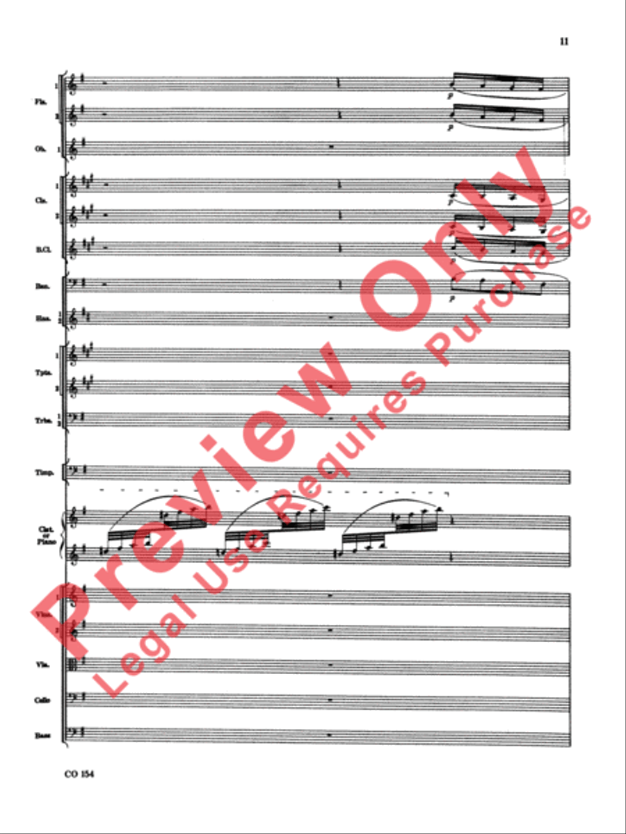 Nutcracker Ballet, Set I (Dance of the Sugar Plum Fairy and Waltz of the Flowers) Full Orchestra scores gallery preview page 12