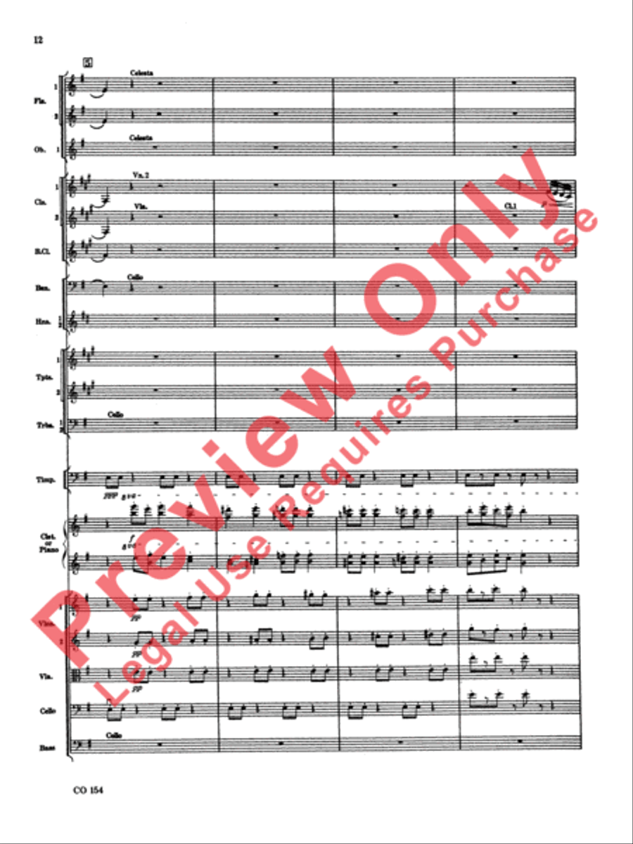 Nutcracker Ballet, Set I (Dance of the Sugar Plum Fairy and Waltz of the Flowers) Full Orchestra scores gallery preview page 13