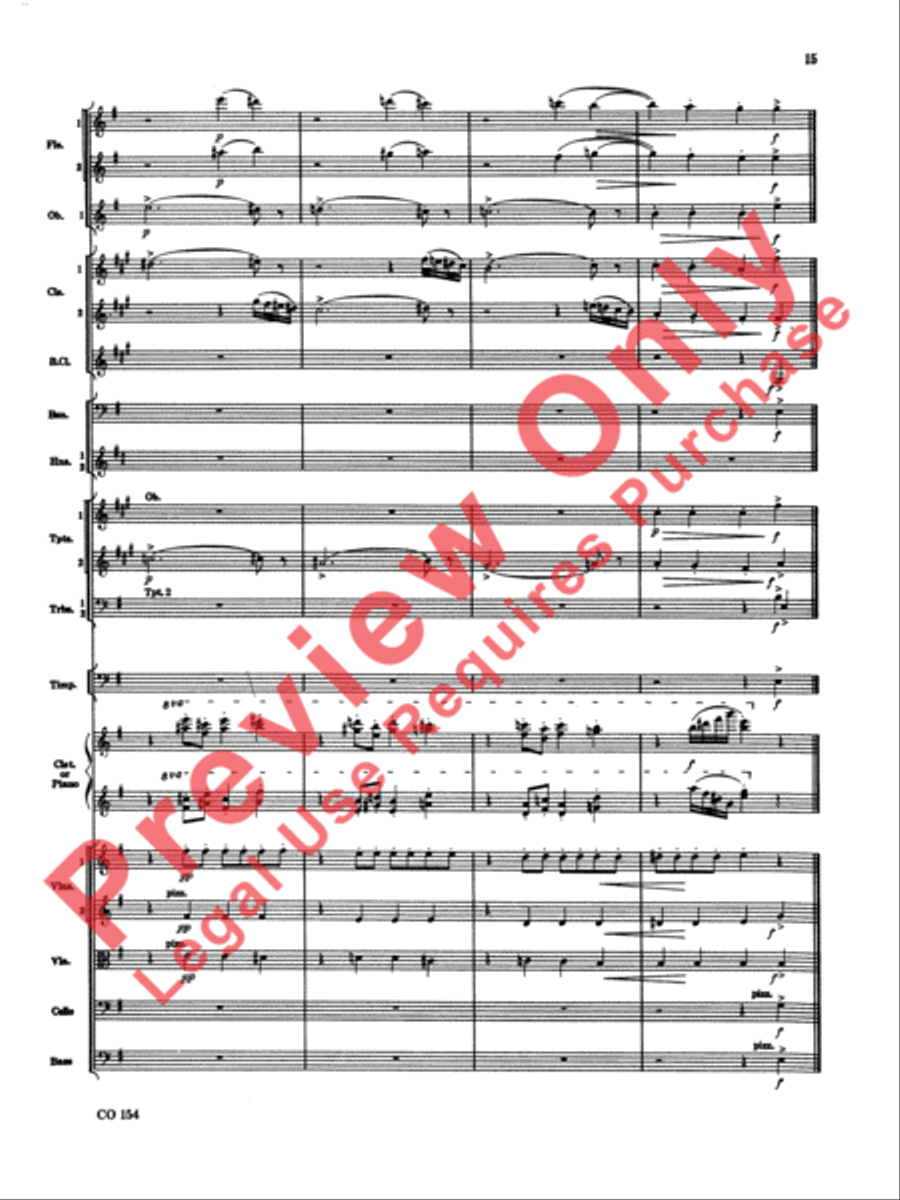 Nutcracker Ballet, Set I (Dance of the Sugar Plum Fairy and Waltz of the Flowers) Full Orchestra scores gallery preview page 16