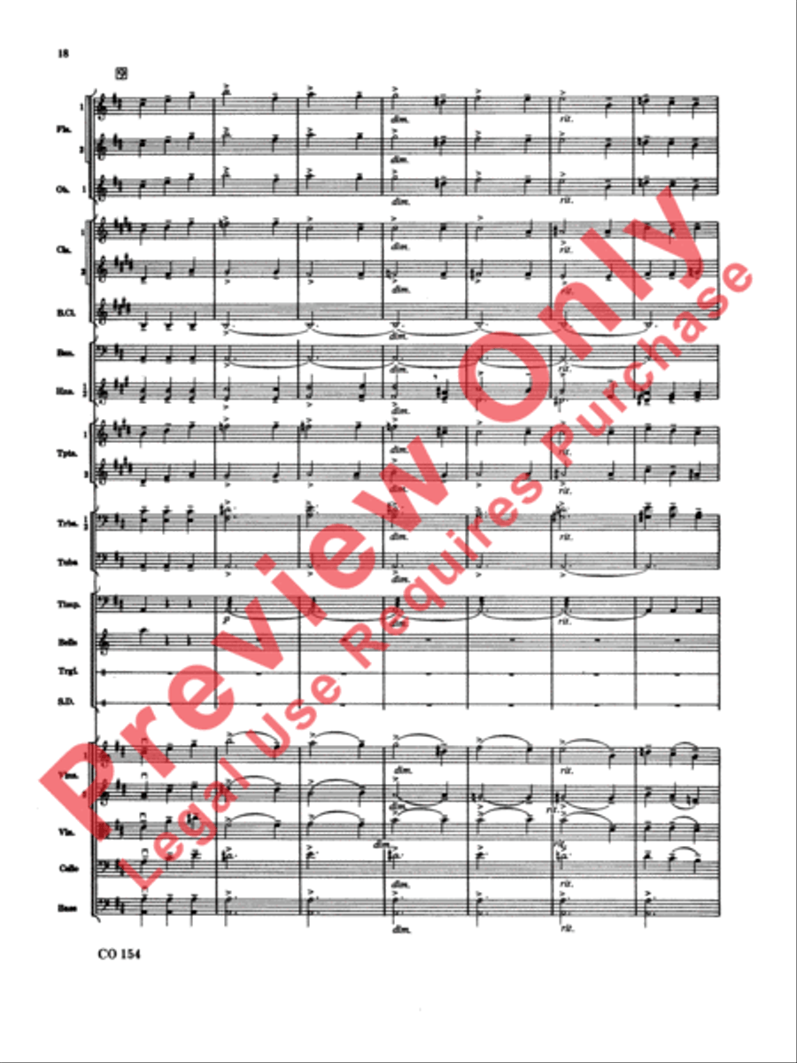 Nutcracker Ballet, Set I (Dance of the Sugar Plum Fairy and Waltz of the Flowers) Full Orchestra scores gallery preview page 19
