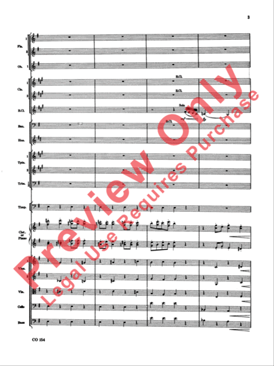 Nutcracker Ballet, Set I (Dance of the Sugar Plum Fairy and Waltz of the Flowers) Full Orchestra scores gallery preview page 4
